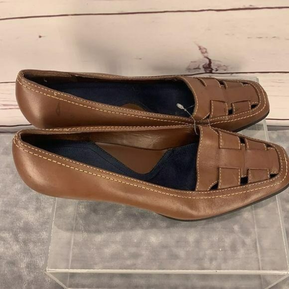 What’s what Size‎ 7.5 Crisp Cross Leather Upper - Picture 1 of 7